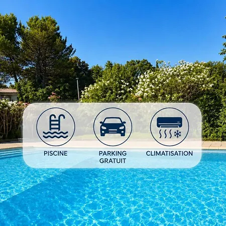 Soleil De Montpellier, Clim, Piscine Et Pkg Prive 아파트 몽펠리에